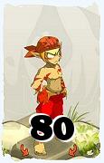 A Dofus character, Sacrier-Air, by level 80