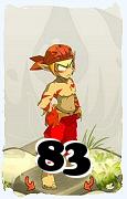 Um personagem do jogo Dofus, Sacrier-Ar, de nivel 83