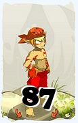 Um personagem do jogo Dofus, Sacrier-Ar, de nivel 87