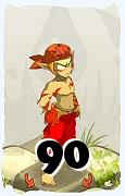 Um personagem do jogo Dofus, Sacrier-Ar, de nivel 90