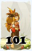 Um personagem do jogo Dofus, Sacrier-Ar, de nivel 101