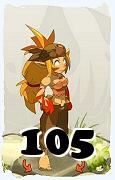 Um personagem do jogo Dofus, Sacrier-Ar, de nivel 105