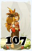 Um personagem do jogo Dofus, Sacrier-Ar, de nivel 107