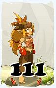 Um personagem do jogo Dofus, Sacrier-Ar, de nivel 111