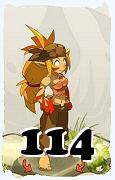 Um personagem do jogo Dofus, Sacrier-Ar, de nivel 114