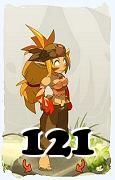 Um personagem do jogo Dofus, Sacrier-Ar, de nivel 121