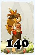 Um personagem do jogo Dofus, Sacrier-Ar, de nivel 140