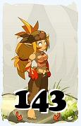 A Dofus character, Sacrier-Air, by level 143