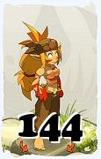 Um personagem do jogo Dofus, Sacrier-Ar, de nivel 144