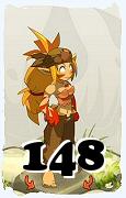 Um personagem do jogo Dofus, Sacrier-Ar, de nivel 148