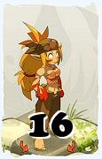 Um personagem do jogo Dofus, Sacrier-Ar, de nivel 16