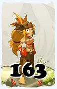 Um personagem do jogo Dofus, Sacrier-Ar, de nivel 163