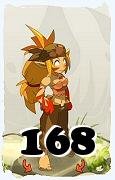 Um personagem do jogo Dofus, Sacrier-Ar, de nivel 168