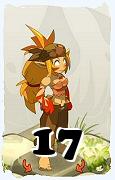 Um personagem do jogo Dofus, Sacrier-Ar, de nivel 17