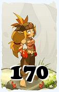 Um personagem do jogo Dofus, Sacrier-Ar, de nivel 170