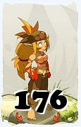 Um personagem do jogo Dofus, Sacrier-Ar, de nivel 176