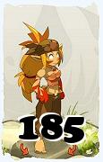 Um personagem do jogo Dofus, Sacrier-Ar, de nivel 185