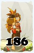 Um personagem do jogo Dofus, Sacrier-Ar, de nivel 186