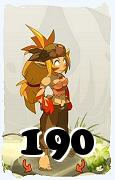 Um personagem do jogo Dofus, Sacrier-Ar, de nivel 190