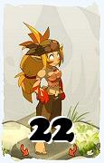 Um personagem do jogo Dofus, Sacrier-Ar, de nivel 22