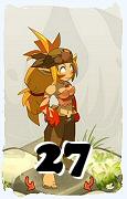 Um personagem do jogo Dofus, Sacrier-Ar, de nivel 27