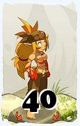 Um personagem do jogo Dofus, Sacrier-Ar, de nivel 40