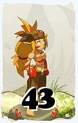 A Dofus character, Sacrier-Air, by level 43