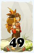 Um personagem do jogo Dofus, Sacrier-Ar, de nivel 49