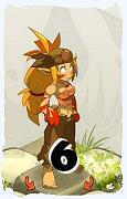 Um personagem do jogo Dofus, Sacrier-Ar, de nivel 6