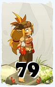 Um personagem do jogo Dofus, Sacrier-Ar, de nivel 79