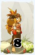 A Dofus character, Sacrier-Air, by level 8