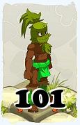 Um personagem do jogo Dofus, Sadida-Ar, de nivel 101