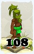 Un personaggio del gioco Dofus, Sadida-Aria, al livello 108