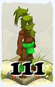 Un personnage du jeu Dofus, Sadida-Air, au niveau 111