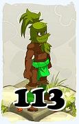 Un personaggio del gioco Dofus, Sadida-Aria, al livello 113