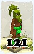 Un personaggio del gioco Dofus, Sadida-Aria, al livello 121