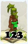 Un personnage du jeu Dofus, Sadida-Air, au niveau 123