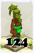 Um personagem do jogo Dofus, Sadida-Ar, de nivel 124