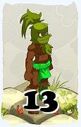 Um personagem do jogo Dofus, Sadida-Ar, de nivel 13