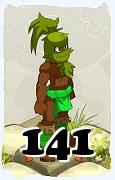 Un personnage du jeu Dofus, Sadida-Air, au niveau 141