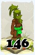 Un personnage du jeu Dofus, Sadida-Air, au niveau 146