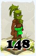 Um personagem do jogo Dofus, Sadida-Ar, de nivel 148