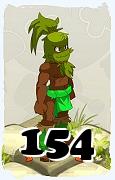 Um personagem do jogo Dofus, Sadida-Ar, de nivel 154