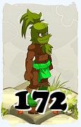 Um personagem do jogo Dofus, Sadida-Ar, de nivel 172