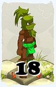 A Dofus character, Sadida-Air, by level 18