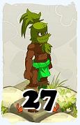 Un personnage du jeu Dofus, Sadida-Air, au niveau 27