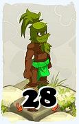 A Dofus character, Sadida-Air, by level 28