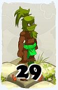 Um personagem do jogo Dofus, Sadida-Ar, de nivel 29