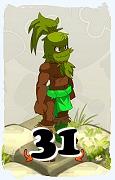 Um personagem do jogo Dofus, Sadida-Ar, de nivel 31