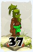 Un personnage du jeu Dofus, Sadida-Air, au niveau 37